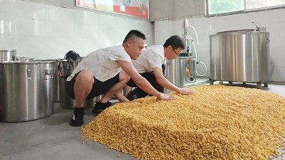 是誰給他這個膽，三伏天還敢用烤酒設(shè)備做顆粒固態(tài)玉米酒？