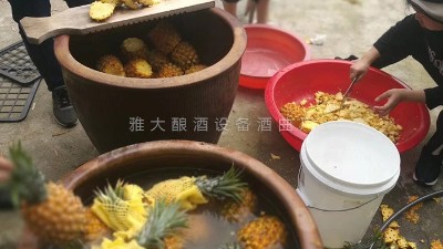 用果酒釀酒設(shè)備做菠蘿酒，簡(jiǎn)單易學(xué)，只需簡(jiǎn)單幾步。